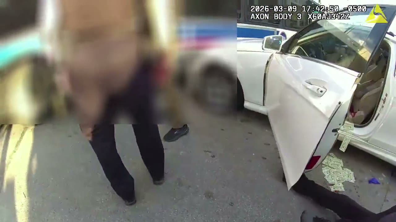 Bodycam still frame from a recorded stop
